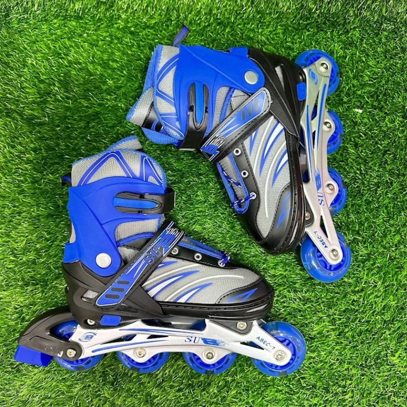 Роликовые коньки ST00220, S, размер 31-34, синие/черные