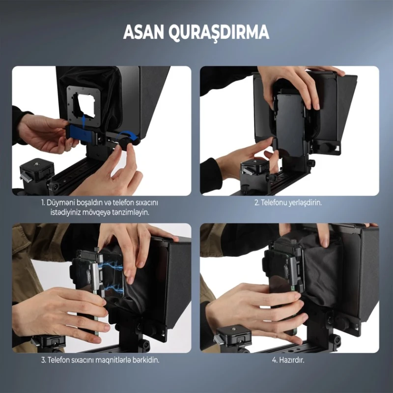 Телесуфлер для телефона Neewer X1 Pro II - X1PROII Телесуфлер для телефона Neewer X1 Pro II - X1PROII