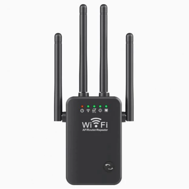 Wi-Fi адаптер 300 Мбит/с WiFi Adapter router Repeater Black