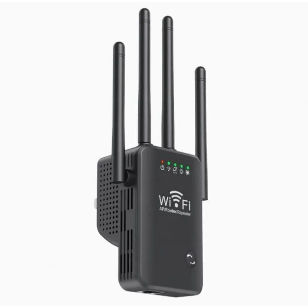 Wi-Fi адаптер 300 Мбит/с WiFi Adapter router Repeater Black