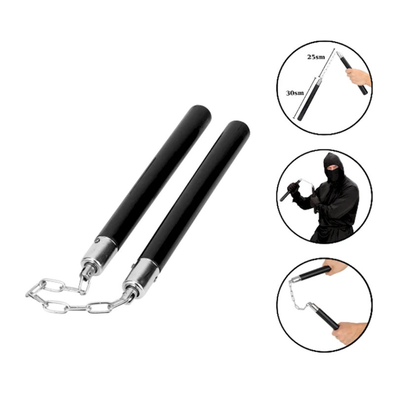 Нунчаки с деревянными ручками Yingcayi 1787, черный