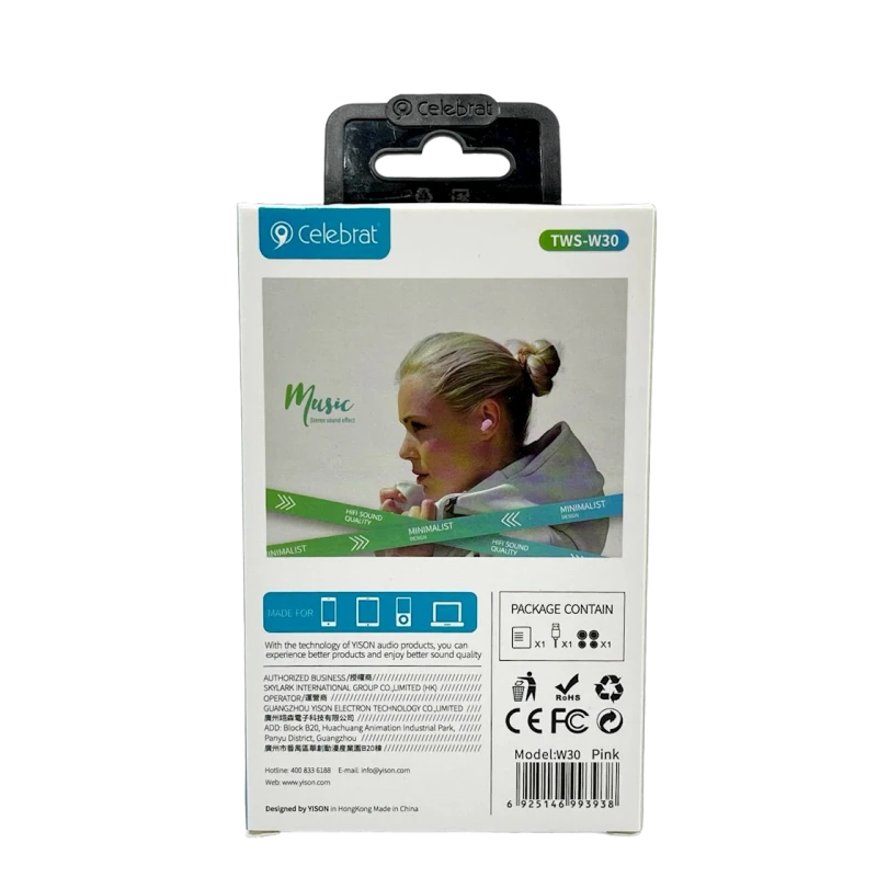 Simsiz qulaqlıq Celebrat W30 Pink