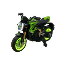 Uşaq elektrik motosikli MT800YSL, 5+ yaş, qara/yaşıl