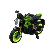 Uşaq elektrik motosikli MT800YSL, 5+ yaş, qara/yaşıl