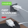 Сетевое зарядное устройство Maimi T28 with Lightning, Белый Сетевое зарядное устройство Maimi T28 with Lightning, Белый