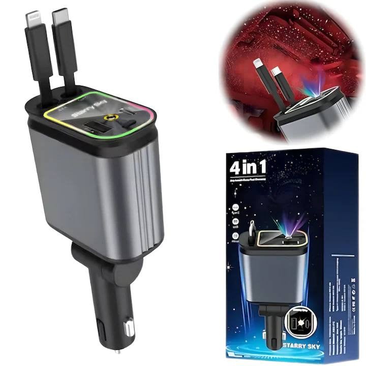 Автомобильное зарядное устройство avto256 Starry Sky 4 in 1