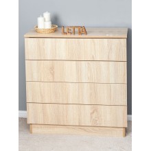 Tumba Letta, LDSP, bej, 73х33х75 sm