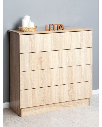 Tumba Letta, LDSP, bej, 73х33х75 sm