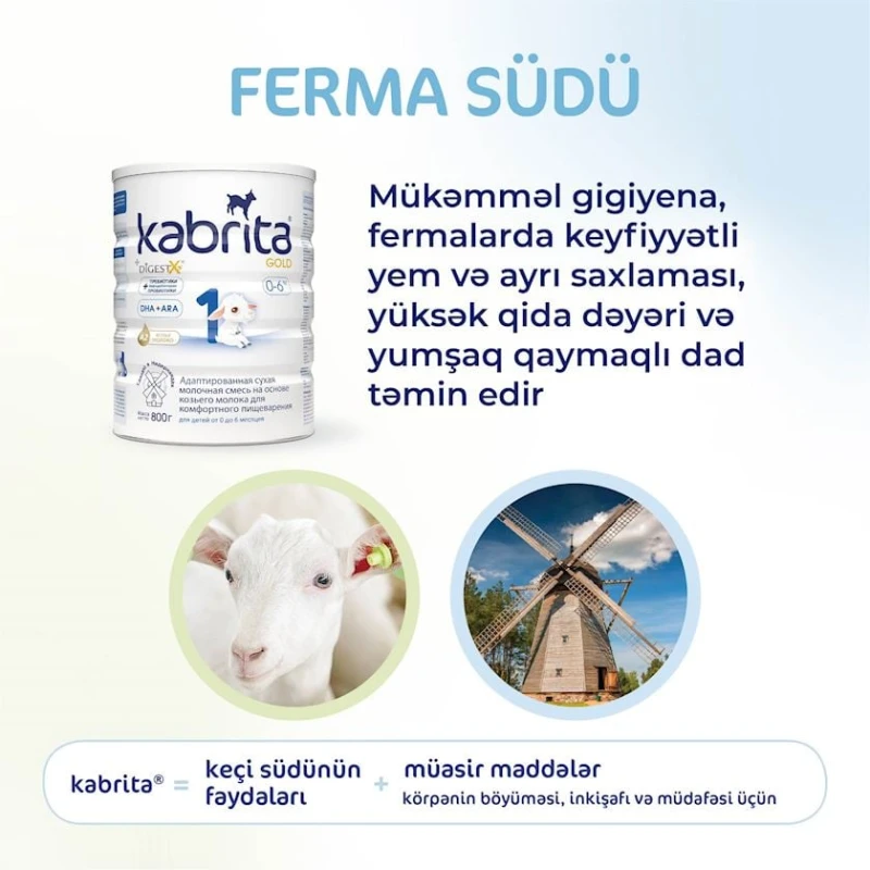 Сухая молочная смесь Kabrita 1 Gold адаптированная на основе козьего молока, от 0 до 6 месяцев, 800 г Сухая молочная смесь Kabrita 1 Gold адаптированная на основе козьего молока, от 0 до 6 месяцев, 800 г