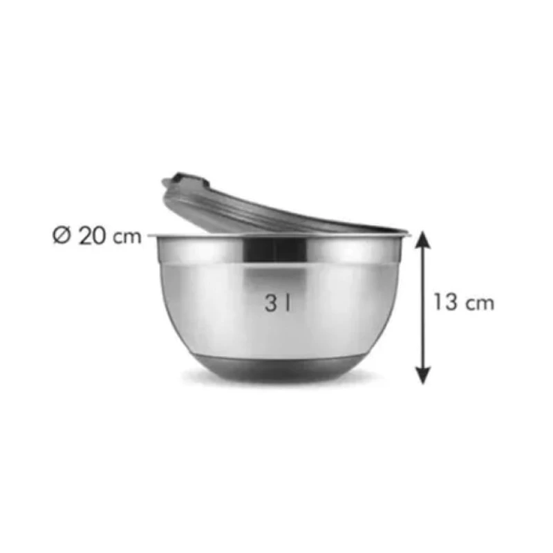 Миска Tescoma Grandchef, нержавеющая сталь, серебристая, 3 л, 20 см Миска Tescoma Grandchef, нержавеющая сталь, серебристая, 3 л, 20 см