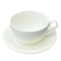 Набор чашек с блюдцами Danny Home BW20, 4 шт, фарфор, белый Набор чашек с блюдцами Danny Home BW20, 4 шт, фарфор, белый