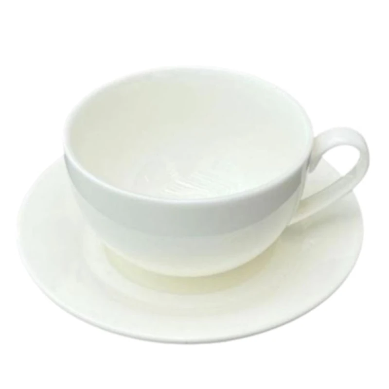 Набор чашек с блюдцами Danny Home BW20, 4 шт, фарфор, белый Набор чашек с блюдцами Danny Home BW20, 4 шт, фарфор, белый