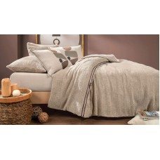 Yataq dəsti Yataş CoverMe Stone, yataq örtüyü 200x220 sm, mələfə 160х200 sm, yastıq üzü 50x70 sm (2 əd), ikinəfərlik, pambıq/poliester, bej