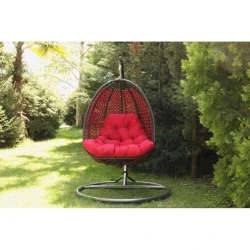 Подвесные качели Evalar, черные/красные Подвесные качели Evalar, черные/красные