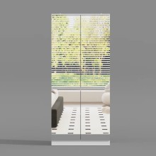 Şkaf Art Mebel Art-80-13, LDSP, ağ, 50x80x210 sm