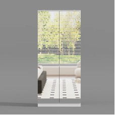 Şkaf Art Mebel Art-80-13, LDSP, ağ, 50x80x210 sm