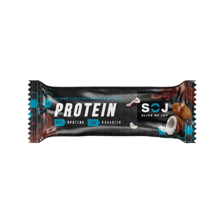 Proteinli bar SOJ Protein Coconut Chocolate, 50 q Proteinli bar SOJ Protein Coconut Chocolate, 50 q
