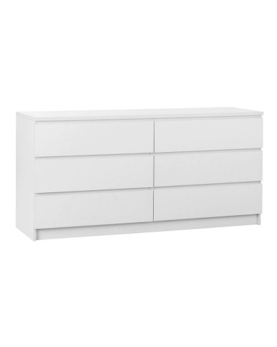 Komod JYSK Limfjorden 84х48х78 sm, 6 qutu, ağ