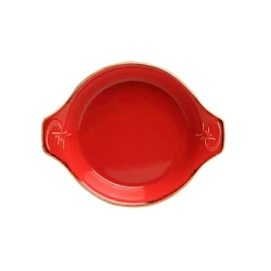Форма для запекания Porland 04ALM001672, фарфор, красная, 17 см