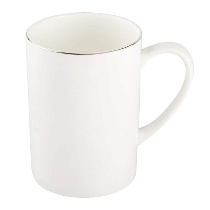 Набор кружек Gipfel Platinum 51538, костяной фарфор, белый, 450 мл Набор кружек Gipfel Platinum 51538, костяной фарфор, белый, 450 мл