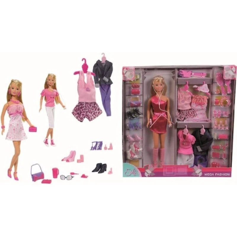 Kukla dəsti Simba Steffi paltar şkafı ilə