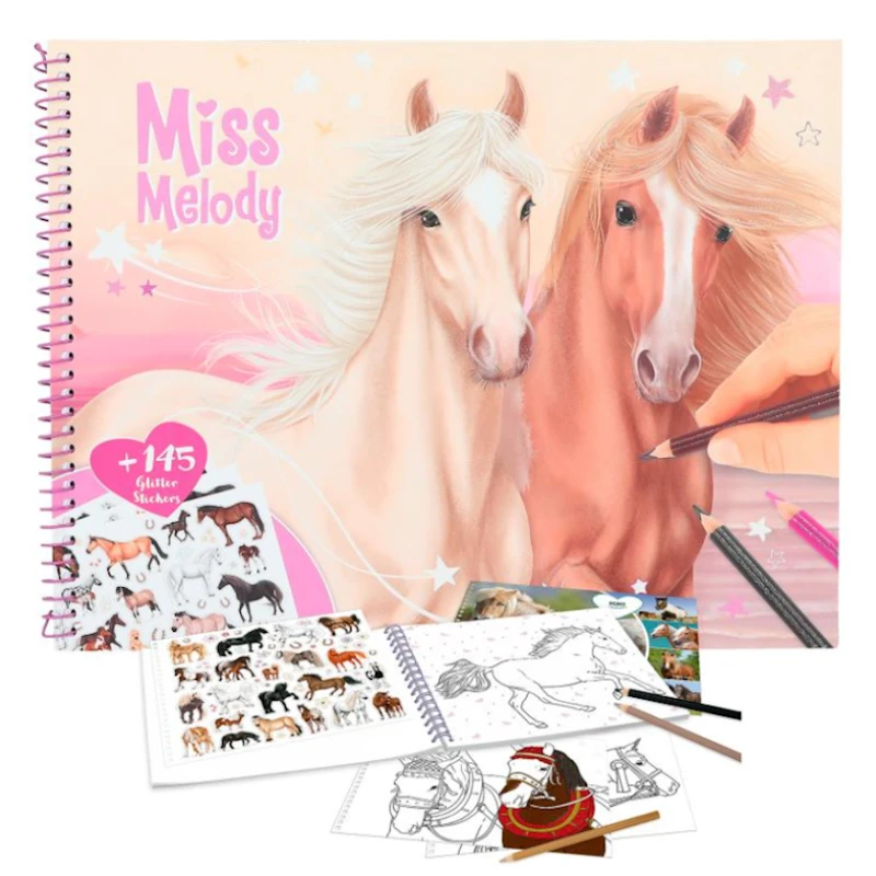 Раскраска Motto Miss Melody Horse Colouring Book Раскраска Motto Miss Melody Horse Colouring Book