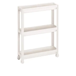 Этажерка 54×18×71 см, белый, пластик Этажерка 54×18×71 см, белый, пластик