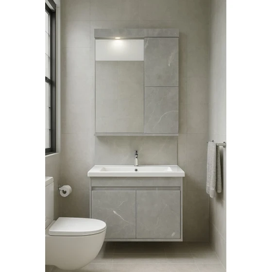 Комплект мебели для ванной комнаты: Модель-101: Размер - 60см 101-60 Комплект мебели для ванной комнаты: Модель-101: Размер - 60см 101-60