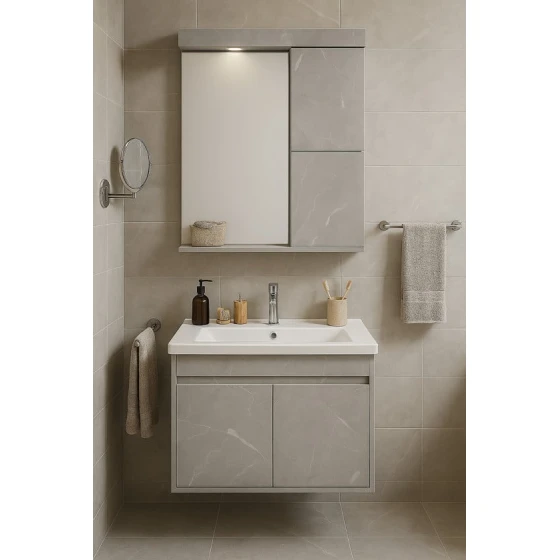 Комплект мебели для ванной комнаты: Модель-101: Размер - 60см 101-60 Комплект мебели для ванной комнаты: Модель-101: Размер - 60см 101-60