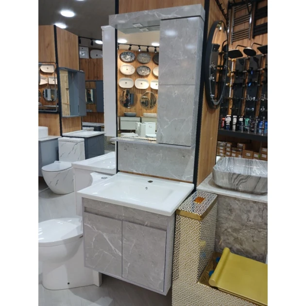 Комплект мебели для ванной комнаты: Модель-101: Размер - 60см 101-60 Комплект мебели для ванной комнаты: Модель-101: Размер - 60см 101-60