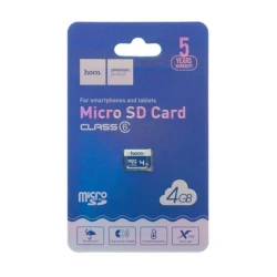 Карта памяти Hoco 4GB MicroSDHC 10 Class Navy Blue Карта памяти Hoco 4GB MicroSDHC 10 Class Navy Blue