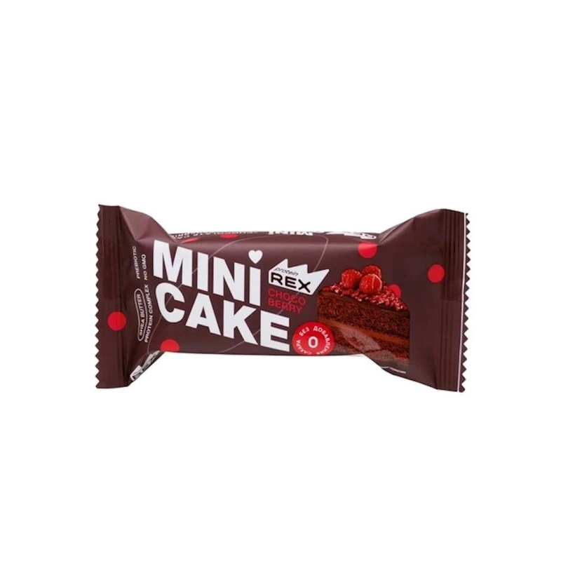 Пирожное протеиновое Protein Rex Mini Cake Choco Berry, 40 г Пирожное протеиновое Protein Rex Mini Cake Choco Berry, 40 г