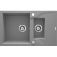Mətbəx çanağı Deante Andante ZQN_S513, qranit, boz, 78x49x19.4 sm
