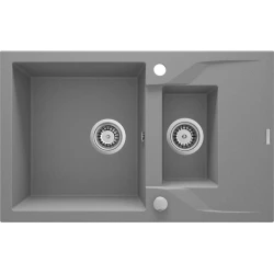 Кухонная мойка Deante Andante ZQN_S513, гранит, серая, 78x49x19.4 см