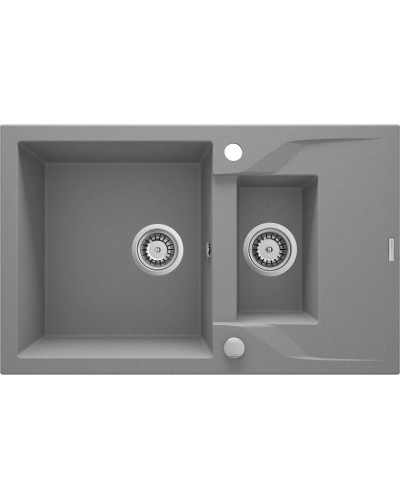 Mətbəx çanağı Deante Andante ZQN_S513, qranit, boz, 78x49x19.4 sm