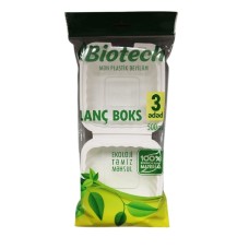 Birdəfəlik lanç qabı Biotech, 550 ml, 3 əd