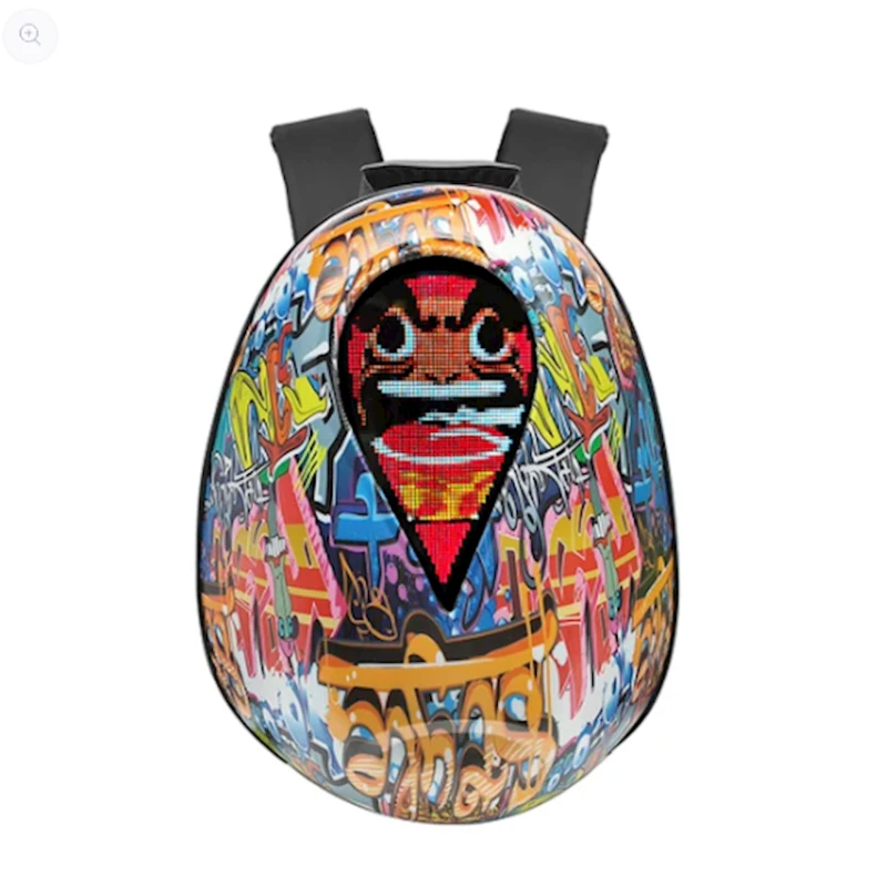Motosikl çantası Sea Heart with LED Eyes Graffiti, rəngbərəng Motosikl çantası Sea Heart with LED Eyes Graffiti, rəngbərəng