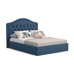 Полутороспальная кровать Art_ikili_yataq 23, ламинат, синяя, 200x160x120 см