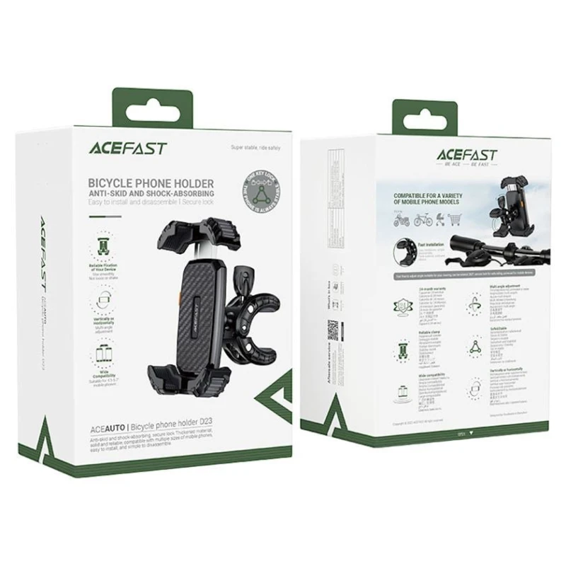 Велосипедный держатель для телефона Acefast D23 Black