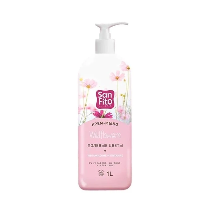Жидкое крем-мыло Sanfito Wildflofers 1 л Жидкое крем-мыло Sanfito Wildflofers 1 л
