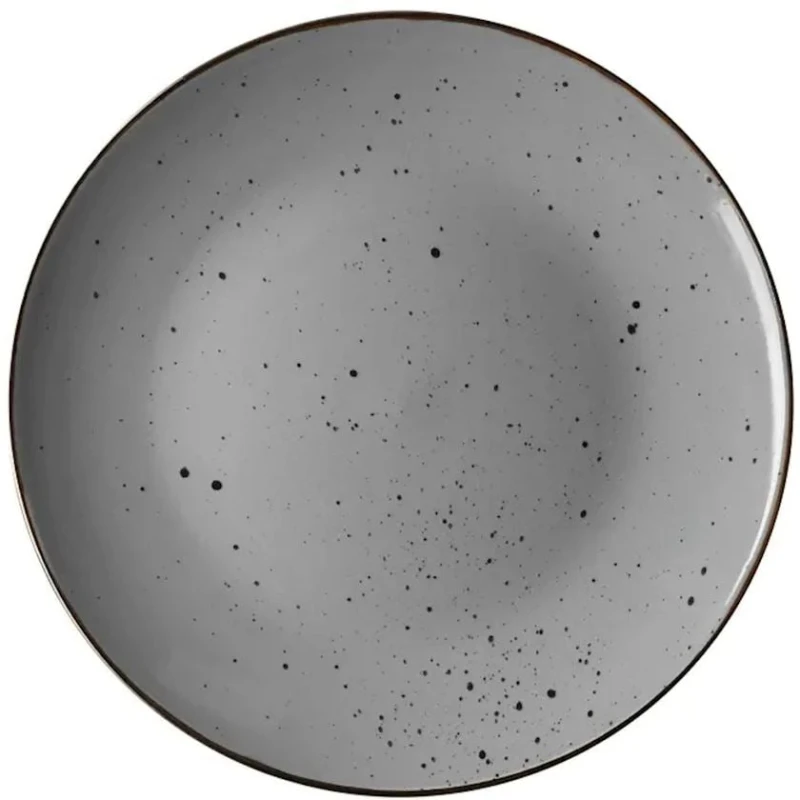 Тарелка Ardesto Bagheria AR2926GREY, керамика, серая, 26 см Тарелка Ardesto Bagheria AR2926GREY, керамика, серая, 26 см