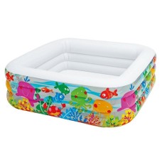 Uşaq üçün şişmə hovuz Intex 57471 Akvarium 159x159x50 sm, 340 l, 3 yaşdan