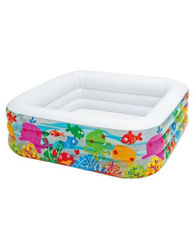 Uşaq üçün şişmə hovuz Intex 57471 Akvarium 159x159x50 sm, 340 l, 3 yaşdan