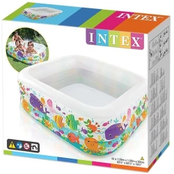 Надувной бассейн Intex Aquarium 57471, разноцветный, круглый, 159x50 см