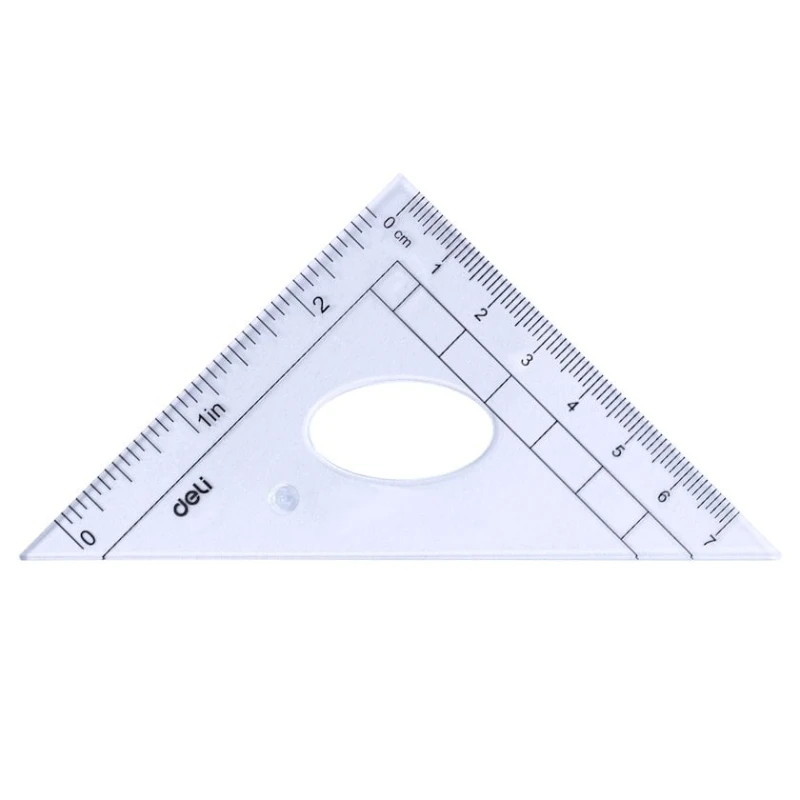 Набор линеек Deli 9597, 4 шт, прозрачный