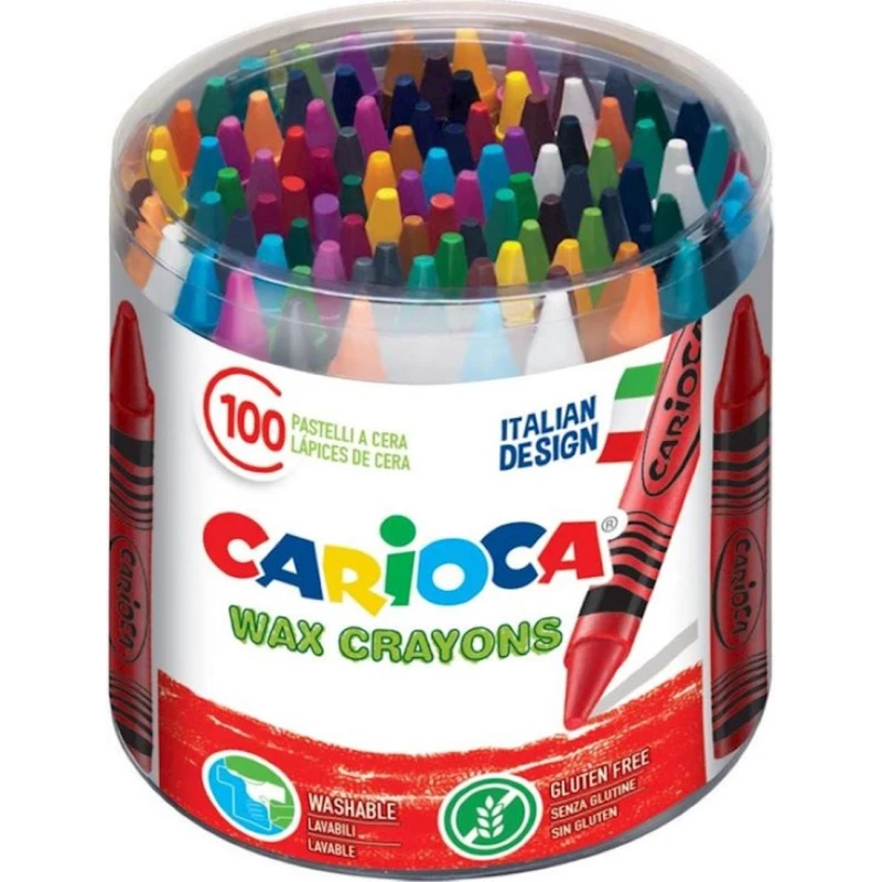 Мелки Carioca Wax Crayons, 100 цветов Мелки Carioca Wax Crayons, 100 цветов