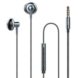 Simli qulaqlıqlar Recci Metal Wired Earphone Hi-Fi Audio REP-L25