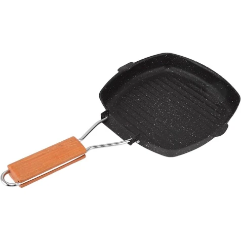 Qril tavası Shipenophy, 20x20 sm, karbon polad, qara