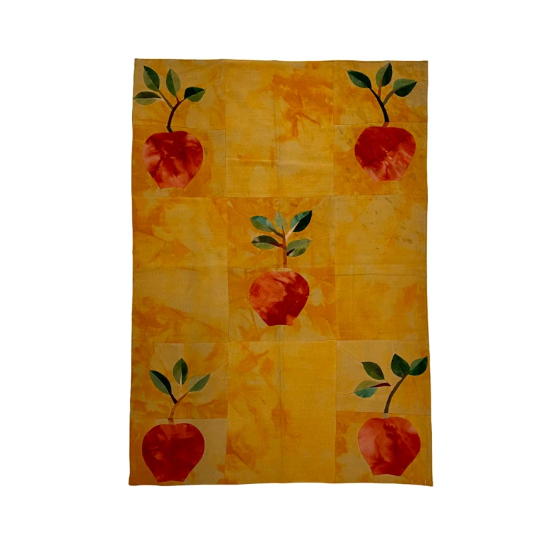 Ковер килим ручного производства Natural halı ELX09, 114х161 см, хлопок, желтый Ковер килим ручного производства Natural halı ELX09, 114х161 см, хлопок, желтый