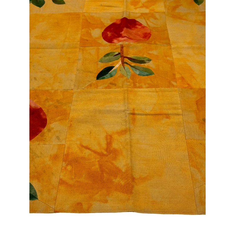 Ковер килим ручного производства Natural halı ELX09, 114х161 см, хлопок, желтый Ковер килим ручного производства Natural halı ELX09, 114х161 см, хлопок, желтый